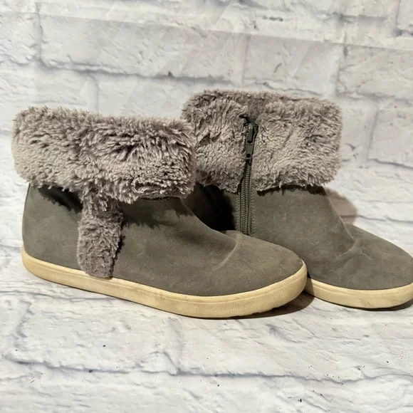 Gray Boots with faux fur - Picture 3 of 4